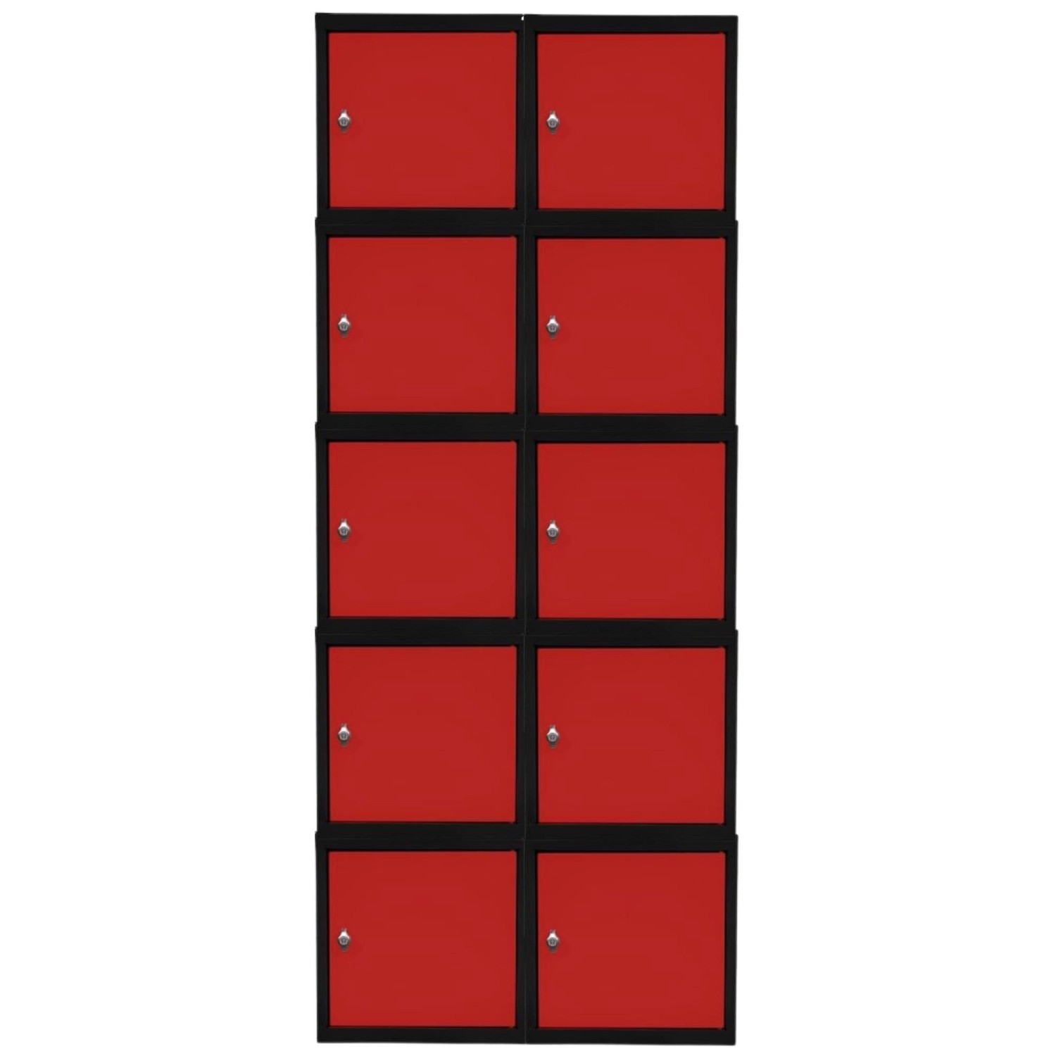 PROREGAL Mega Deal 10x Schließfachwürfel Blocky Mit Drehriegelschloss Für Vorhängeschloss 40x40x40cm Anthrazit/Verkehrsrot PROREGAL Mega Deal 10x Schließfachwürfel Blocky Mit Drehriegelschloss Für Vorhängeschloss 40x40x40cm Anthrazit/Verkehrsrot von PROREGAL