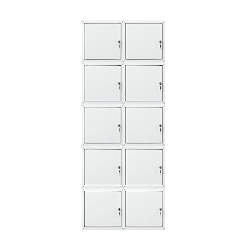 PROREGAL Mega Deal 10x Schließfachwürfel Cubic HxBxT 35x35x35cm Grau Schließfachschrank Metallspind Wertfachschrank Umkleideschrank 10 Fächer PROREGAL Mega Deal 10x Schließfachwürfel Cubic HxBxT 35x35x35cm Grau Schließfachschrank Metallspind Wertfachschrank Umkleideschrank 10 Fächer von PROREGAL