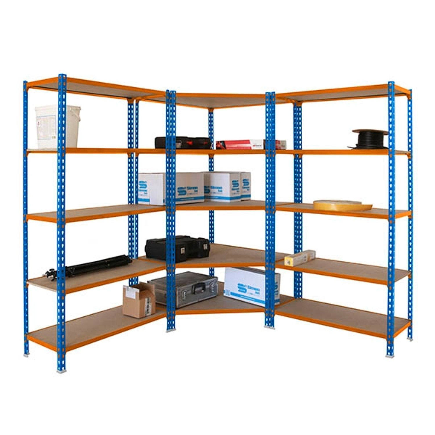 PROREGAL Mega Deal 1x Eckregal & 2x Schwerlastregal Muli HxBxT 180 x 180 x 40 cm Fachlast 200 kg Blau-Orange PROREGAL Mega Deal 1x Eckregal + 2x Schwerlastregal Muli HxBxT 180 x 180 x 40 cm Fachlast 200 kg Blau-Orange PROREGAL Mega Deal 1x Eckregal & 2x Schwerlastregal Muli HxBxT 180 x 180 x 40 cm Fachlast 200 kg Blau-Orange PROREGAL Mega Deal 1x Eckregal + 2x Schwerlastregal Muli HxBxT 180 x 180 x 40 cm Fachlast 200 kg Blau-Orange von PROREGAL