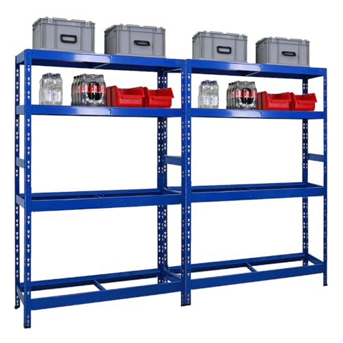 PROREGAL Mega Deal 2X Reifenregal Tiger HxBxT 180x120x40 cm bis zu 12 Reifen auf 2 Ebenen mit 2 Fachboden Blau Reifenständer PROREGAL Mega Deal 2X Reifenregal Tiger HxBxT 180x120x40 cm bis zu 12 Reifen auf 2 Ebenen mit 2 Fachboden Blau Reifenständer von PROREGAL