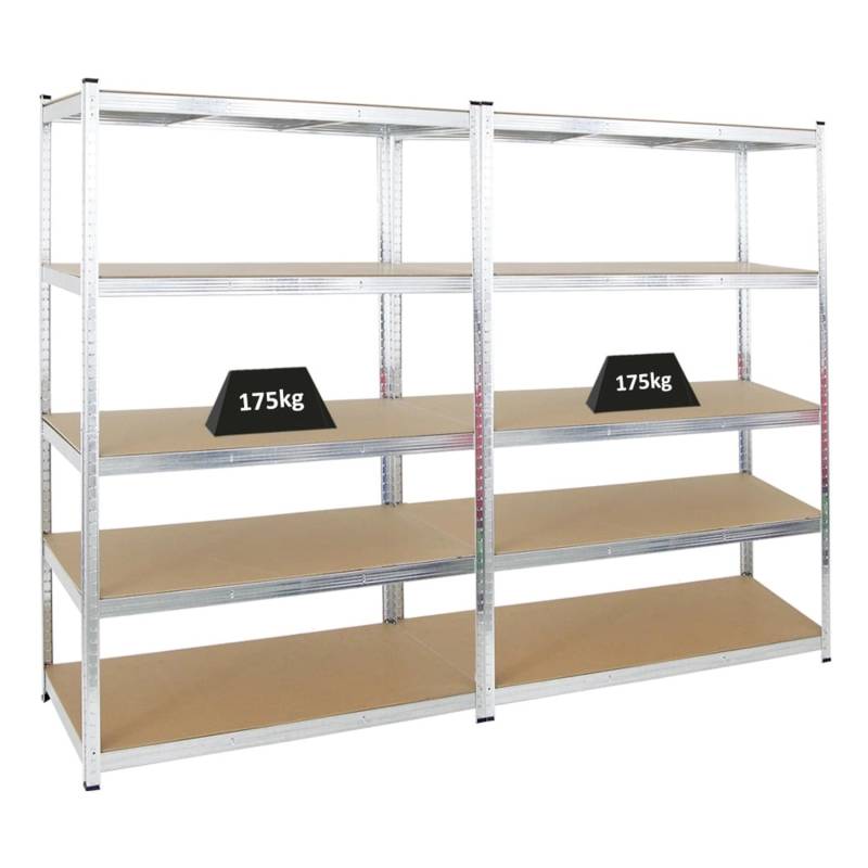 PROREGAL Mega Deal 2x Kellerregal Gorilla HxBxT 180 x 120 x 60 cm Fachlast 175 kg Verzinkt PROREGAL Mega Deal 2x Kellerregal Gorilla HxBxT 180 x 120 x 60 cm Fachlast 175 kg Verzinkt von PROREGAL