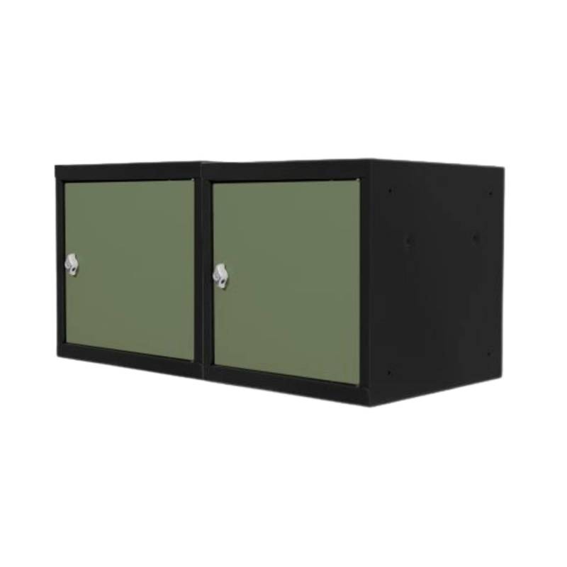 PROREGAL Mega Deal 2x Schließfachwürfel Blocky Mit Drehriegelschloss Für Vorhängeschloss 40x40x40cm Anthrazit/Resedagrün PROREGAL Mega Deal 2x Schließfachwürfel Blocky Mit Drehriegelschloss Für Vorhängeschloss 40x40x40cm Anthrazit/Resedagrün von PROREGAL