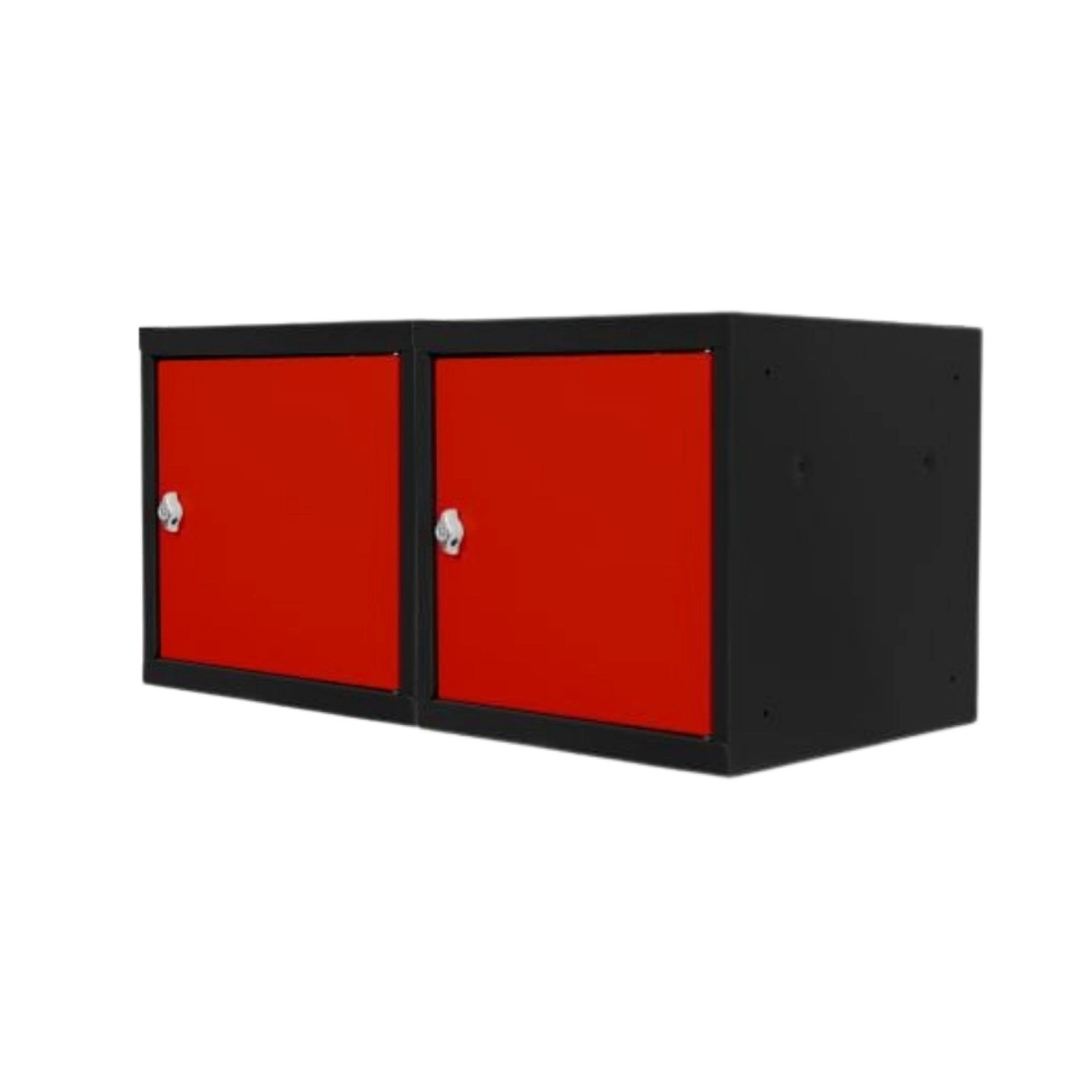 PROREGAL Mega Deal 2x Schließfachwürfel Blocky Mit Drehriegelschloss Für Vorhängeschloss 40x40x40cm Anthrazit/Verkehrsrot PROREGAL Mega Deal 2x Schließfachwürfel Blocky Mit Drehriegelschloss Für Vorhängeschloss 40x40x40cm Anthrazit/Verkehrsrot von PROREGAL