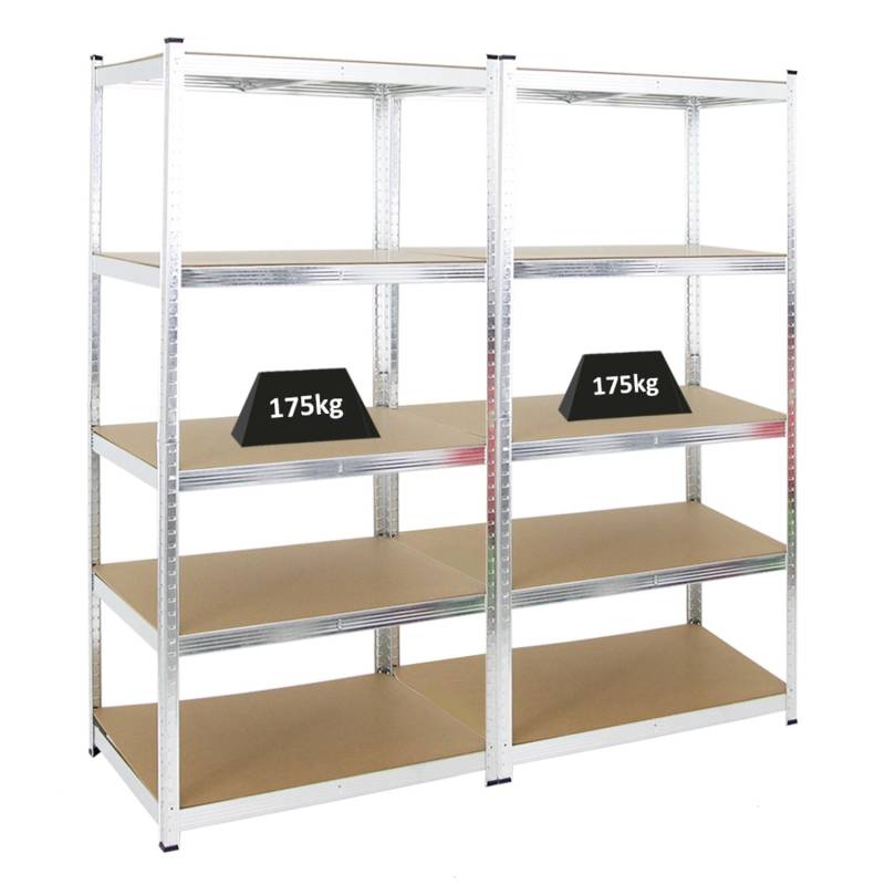 PROREGAL Mega Deal 2x Schwerlastregal Ragnar HxBxT 180 x 90 x 60 cm Fachlast 175 kg Verzinkt PROREGAL Mega Deal 2x Schwerlastregal Ragnar HxBxT 180 x 90 x 60 cm Fachlast 175 kg Verzinkt von PROREGAL