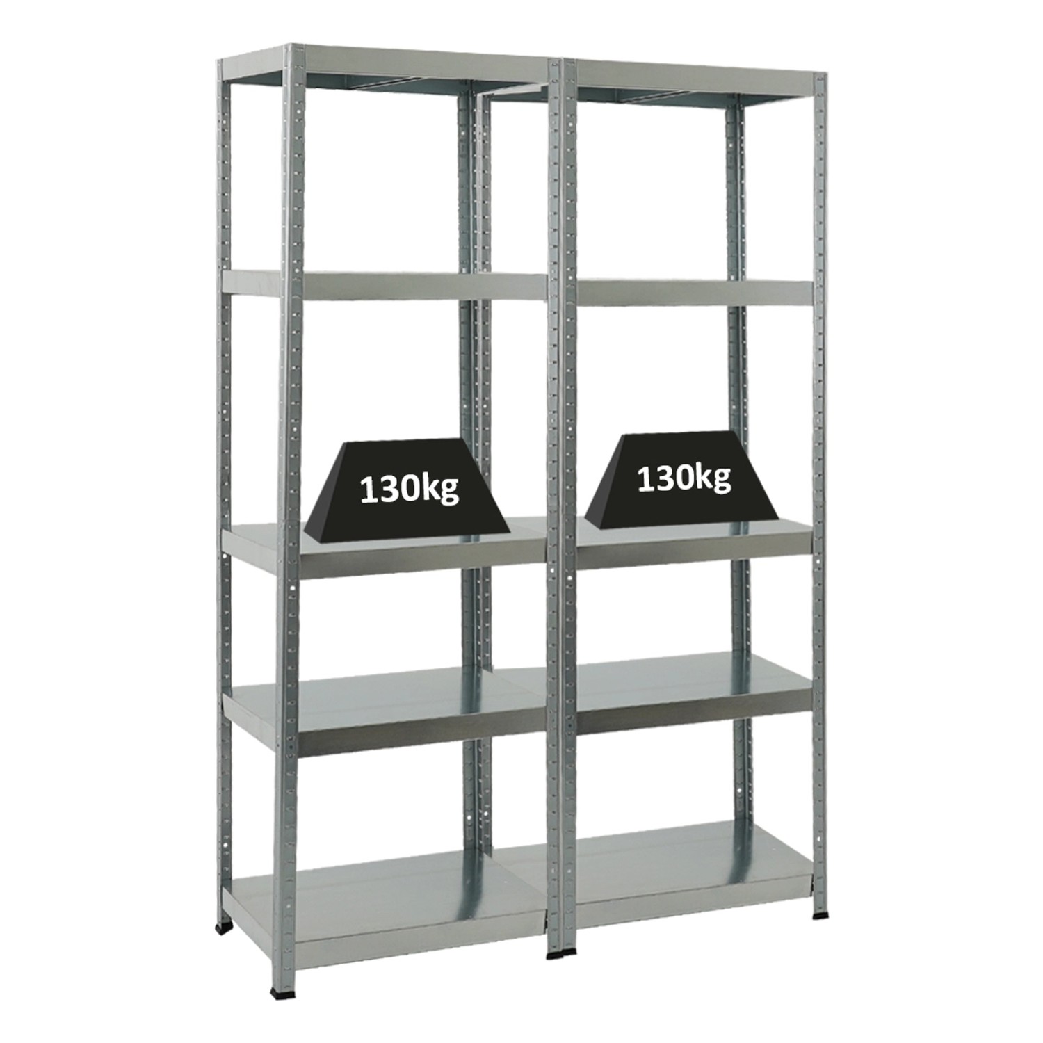 PROREGAL Mega Deal 2x Schwerlastregal Steel Eagle HxBxT 180 x 60 x 40 cm Fachlast 130 kg Verzinkt PROREGAL Mega Deal 2x Schwerlastregal Steel Eagle HxBxT 180 x 60 x 40 cm Fachlast 130 kg Verzinkt von PROREGAL