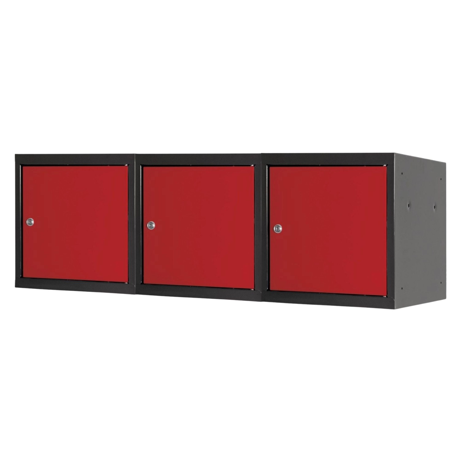 PROREGAL Mega Deal 3x Schließfachwürfel Blocky Mit Zylinderschloss & 2 Schlüssel 40x40x40cm Anthrazit/Verkehrsrot PROREGAL Mega Deal 3x Schließfachwürfel Blocky Mit Zylinderschloss & 2 Schlüssel 40x40x40cm Anthrazit/Verkehrsrot von PROREGAL
