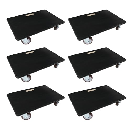 PROREGAL Mega Deal 6X Profi Transportroller mit 4 Rollen | HxBxT 15x40x60 cm | Traglast 500kg | Sperrholzplatte mit Gummibelag | Schwarz | Möbelroller Rollbrett Transporthilfe Roller Pflanzenroller PROREGAL Mega Deal 6X Profi Transportroller mit 4 Rollen | HxBxT 15x40x60 cm | Traglast 500kg | Sperrholzplatte mit Gummibelag | Schwarz | Möbelroller Rollbrett Transporthilfe Roller Pflanzenroller von PROREGAL