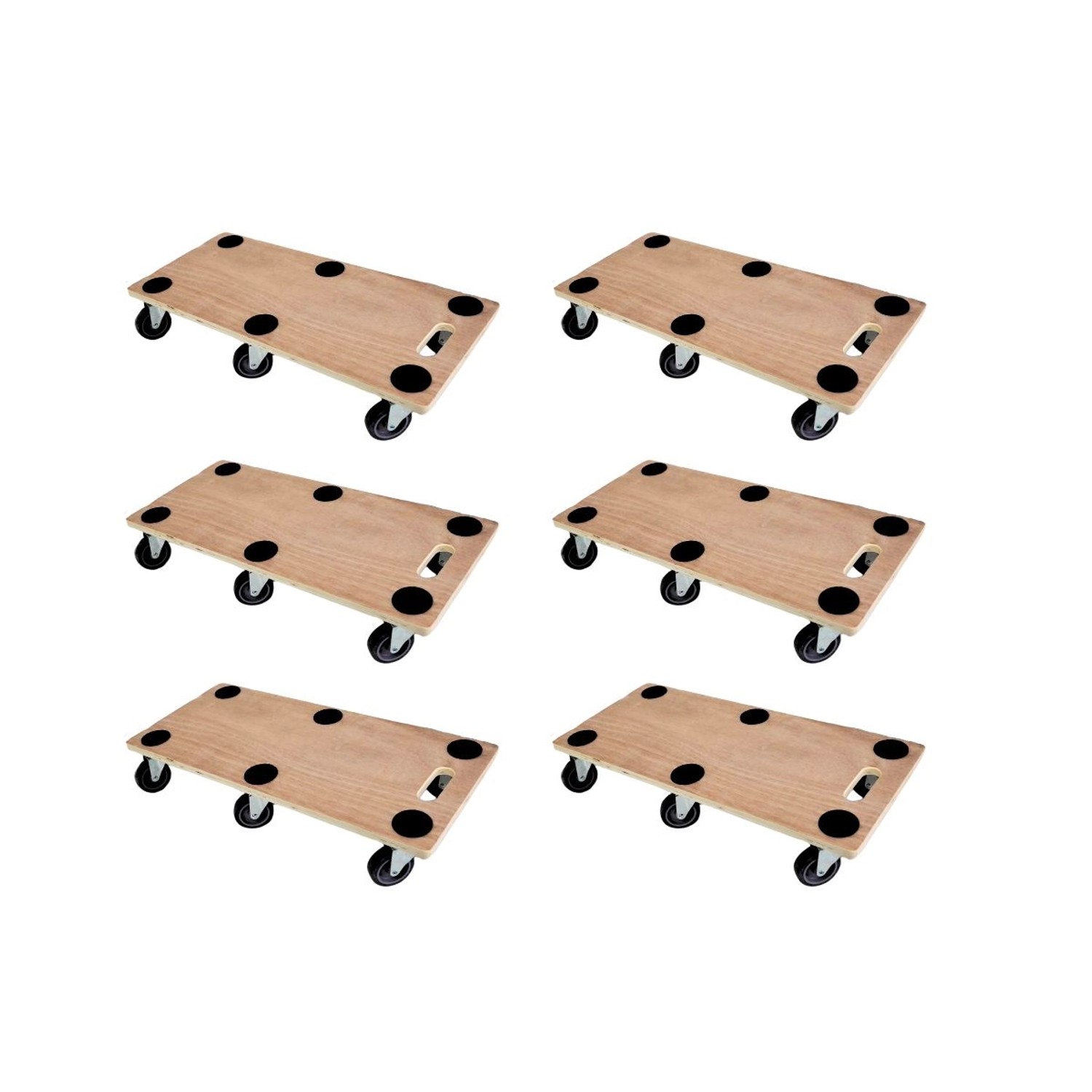 PROREGAL Mega Deal 6x Profi Transportroller mit 6 Rollen HxBxT 11 x 30 x 68 cm Traglast 300 kg Sperrholzplatte Braun PROREGAL Mega Deal 6x Profi Transportroller mit 6 Rollen HxBxT 11 x 30 x 68 cm Traglast 300 kg Sperrholzplatte Braun von PROREGAL