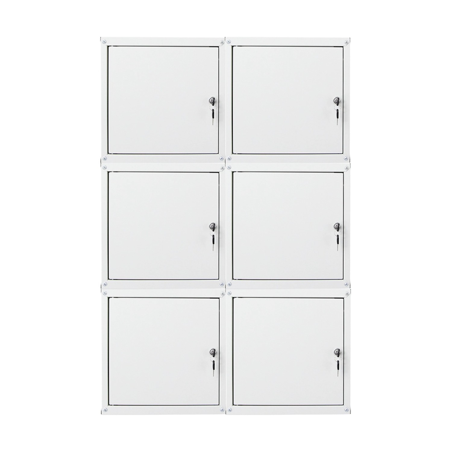 PROREGAL Mega Deal 6x Schließfachwürfel Cubic HxBxT 35 x 35 x 35 cm Grau von PROREGAL