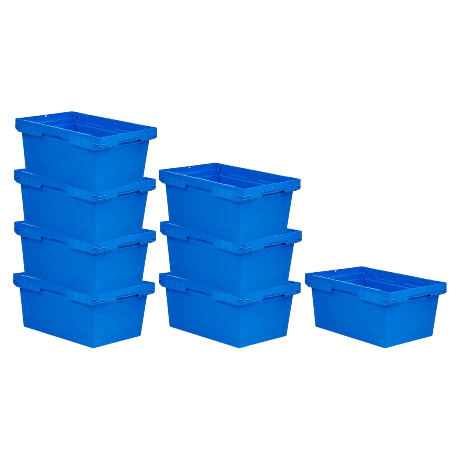 PROREGAL Mega Deal 8x Conical Mehrweg-Stapelbehälter Blau HxBxT 27,3 x 40 x 60cm 47 Liter Lagerbox Eurobox Transportbox Transportbehälter PROREGAL Mega Deal 8x Conical Mehrweg-Stapelbehälter Blau HxBxT 27,3 x 40 x 60cm 47 Liter Lagerbox Eurobox Transportbox Transportbehälter von PROREGAL
