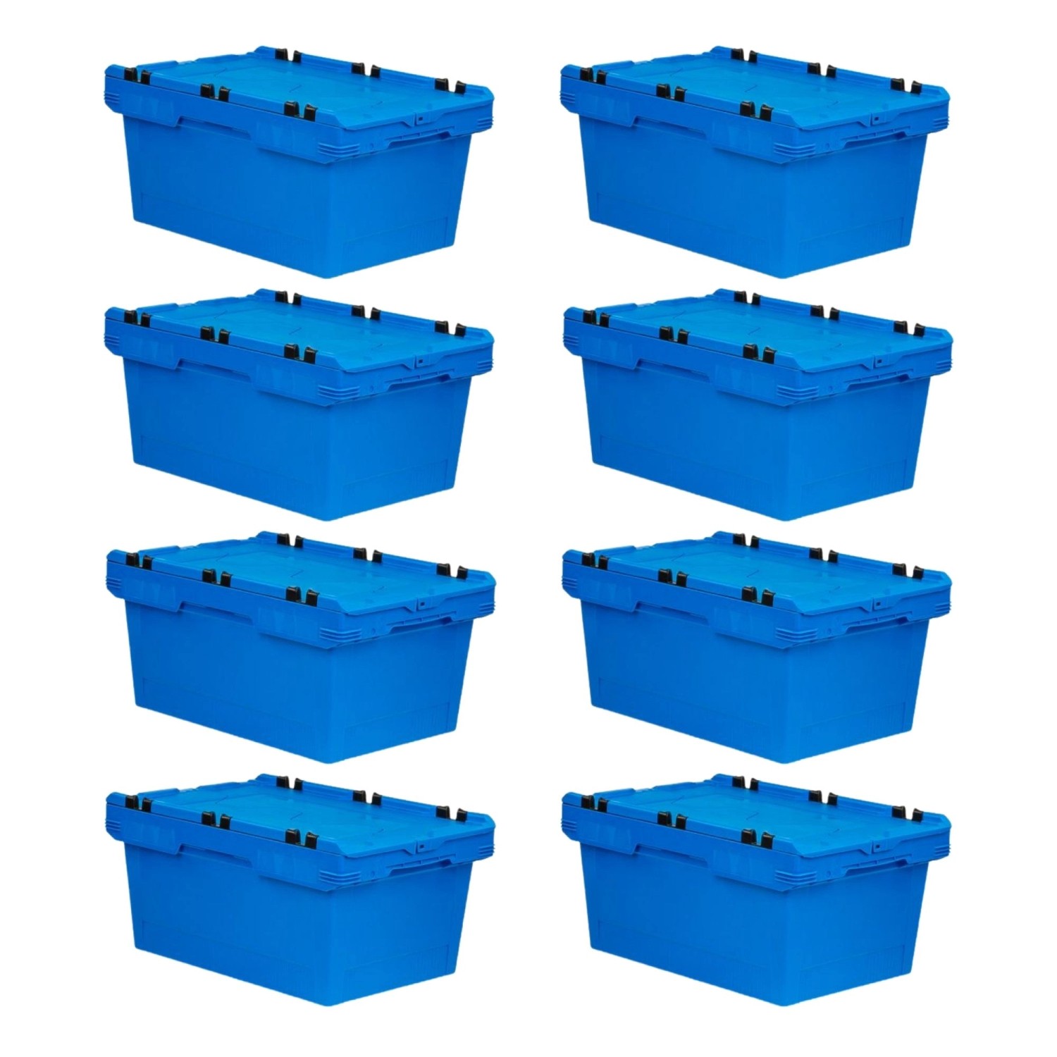 PROREGAL Mega Deal 8x Conical Mehrweg-Stapelbehälter mit Krokodildeckel Blau HxBxT 29,9 x 41 x 61cm 47 Liter Lagerbox Eurobox Transportbox PROREGAL Mega Deal 8x Conical Mehrweg-Stapelbehälter mit Krokodildeckel Blau HxBxT 29,9 x 41 x 61cm 47 Liter Lagerbox Eurobox Transportbox von PROREGAL