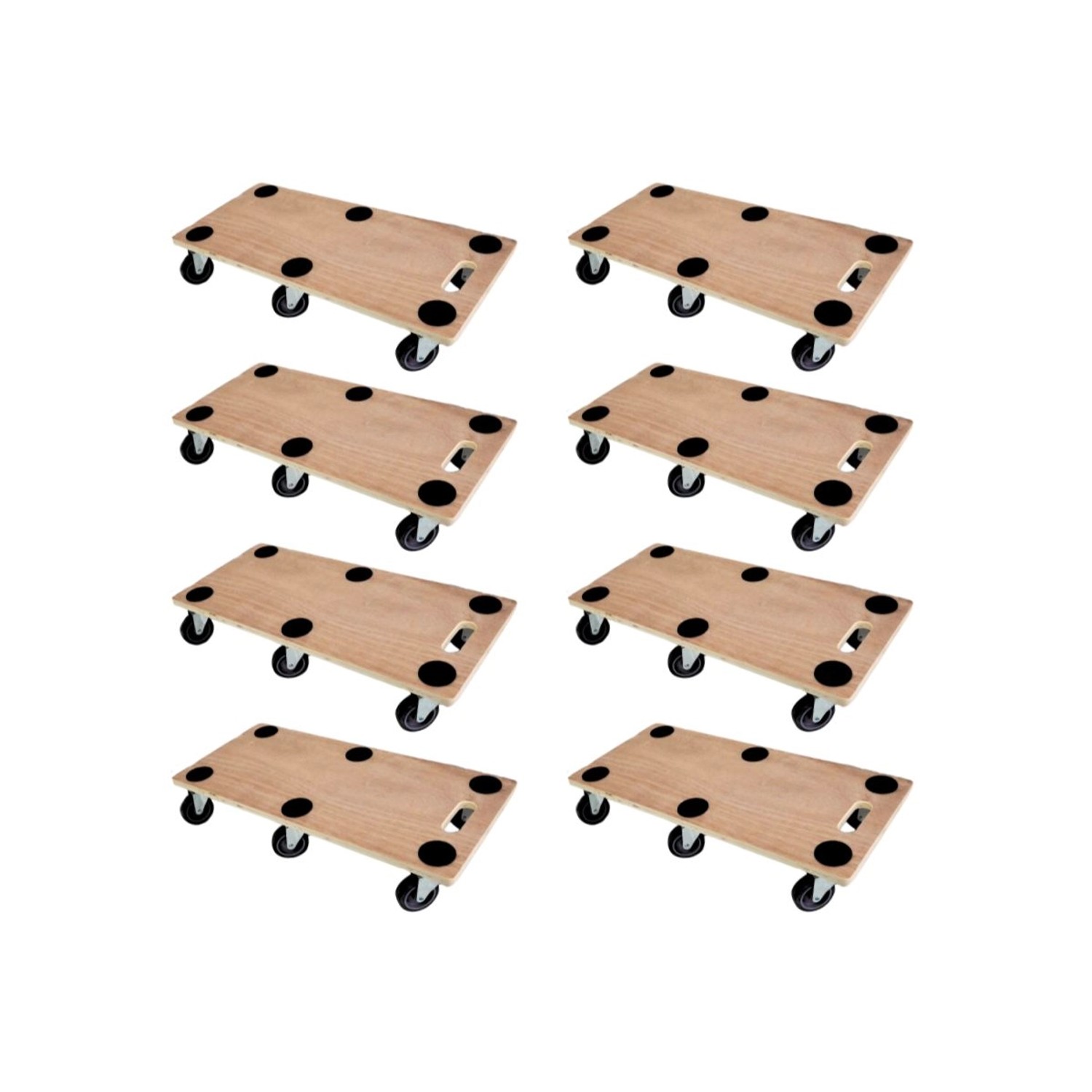 PROREGAL Mega Deal 8x Profi Transportroller mit 6 Rollen HxBxT 11 x 30 x 68 cm Traglast 300 kg Sperrholzplatte Braun PROREGAL Mega Deal 8x Profi Transportroller mit 6 Rollen HxBxT 11 x 30 x 68 cm Traglast 300 kg Sperrholzplatte Braun von PROREGAL