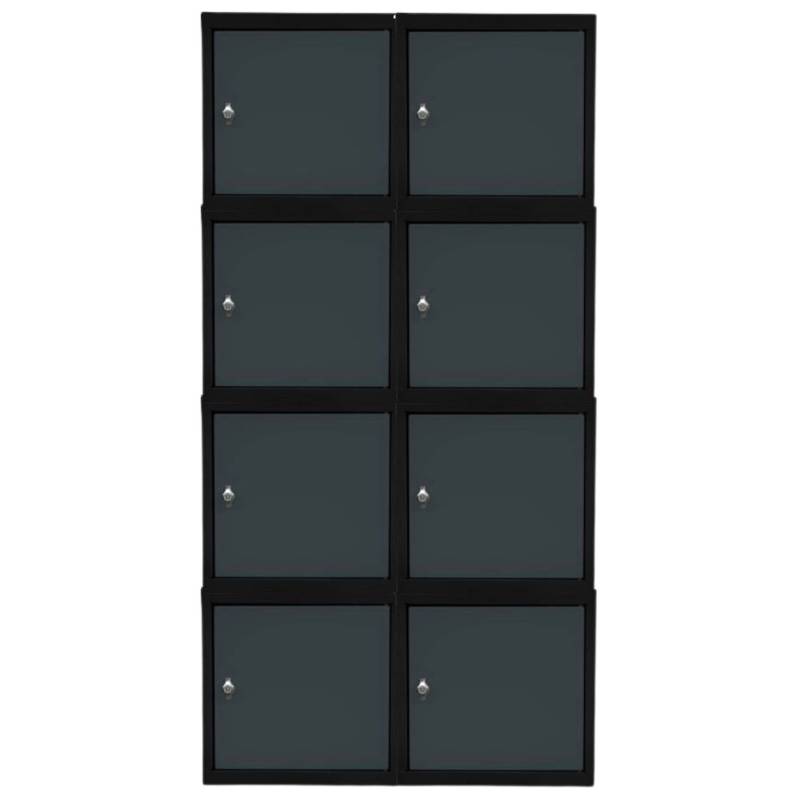 PROREGAL Mega Deal 8x Schließfachwürfel Blocky Mit Drehriegelschloss Für Vorhängeschloss 40x40x40cm Anthrazit/Anthrazitgrau PROREGAL Mega Deal 8x Schließfachwürfel Blocky Mit Drehriegelschloss Für Vorhängeschloss 40x40x40cm Anthrazit/Anthrazitgrau von PROREGAL