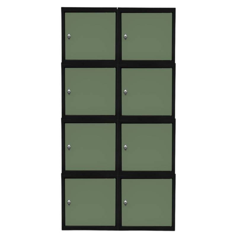 PROREGAL Mega Deal 8x Schließfachwürfel Blocky Mit Drehriegelschloss Für Vorhängeschloss 40x40x40cm Anthrazit/Resedagrün PROREGAL Mega Deal 8x Schließfachwürfel Blocky Mit Drehriegelschloss Für Vorhängeschloss 40x40x40cm Anthrazit/Resedagrün von PROREGAL