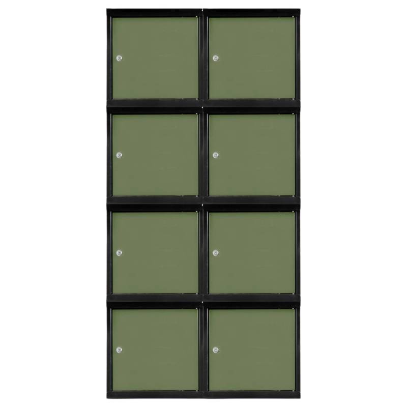 PROREGAL Mega Deal 8x Schließfachwürfel Blocky Mit Zylinderschloss & 2 Schlüssel 40x40x40cm Anthrazit/Resedagrün PROREGAL Mega Deal 8x Schließfachwürfel Blocky Mit Zylinderschloss & 2 Schlüssel 40x40x40cm Anthrazit/Resedagrün von PROREGAL