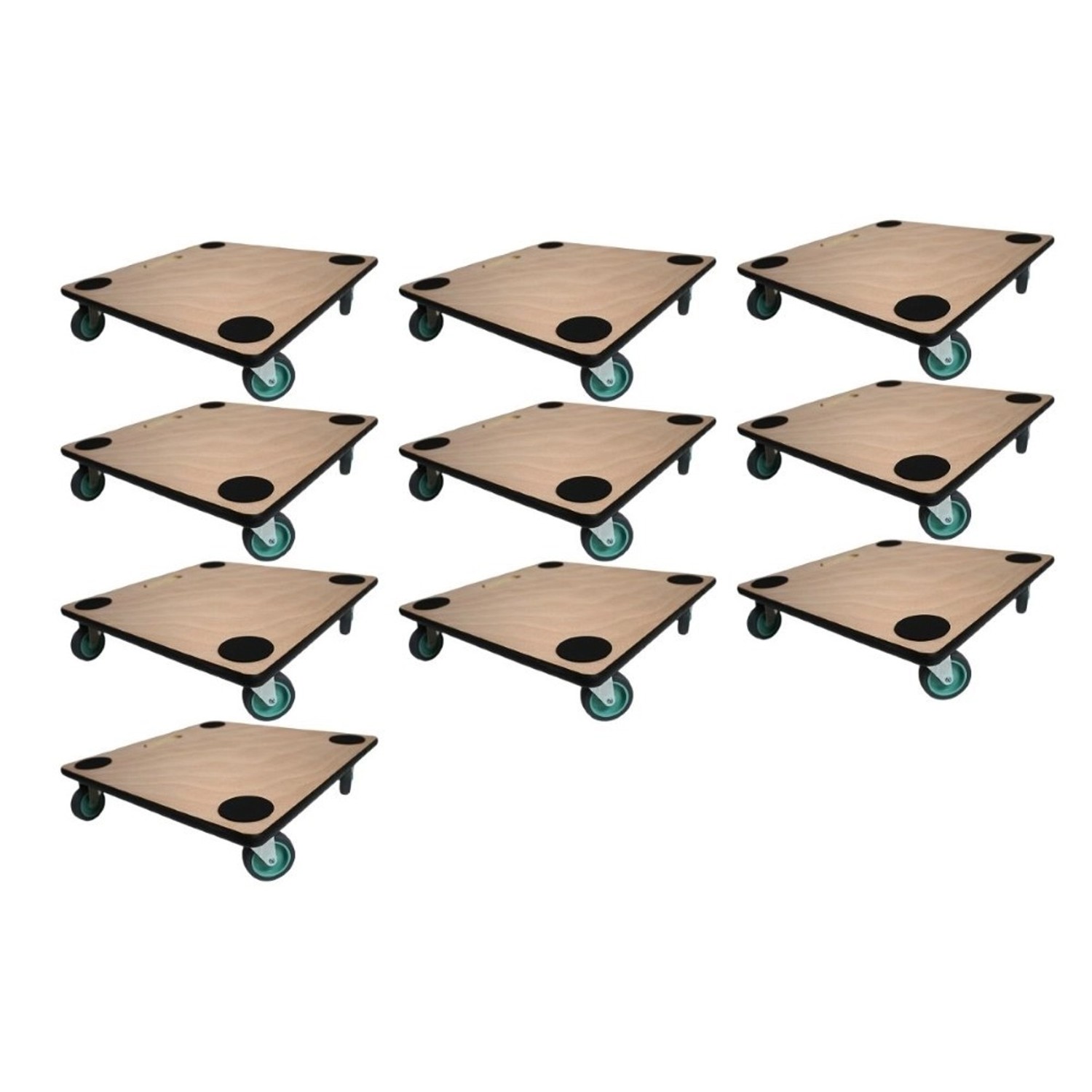 PROREGAL MegaDeal 10x Transportroller 4 Rollen HxBxT 11,5x50x50 cm Traglast 150kg Sperrholzplatte PROREGAL MegaDeal 10x Transportroller 4 Rollen HxBxT 11,5x50x50 cm Traglast 150kg Sperrholzplatte von PROREGAL