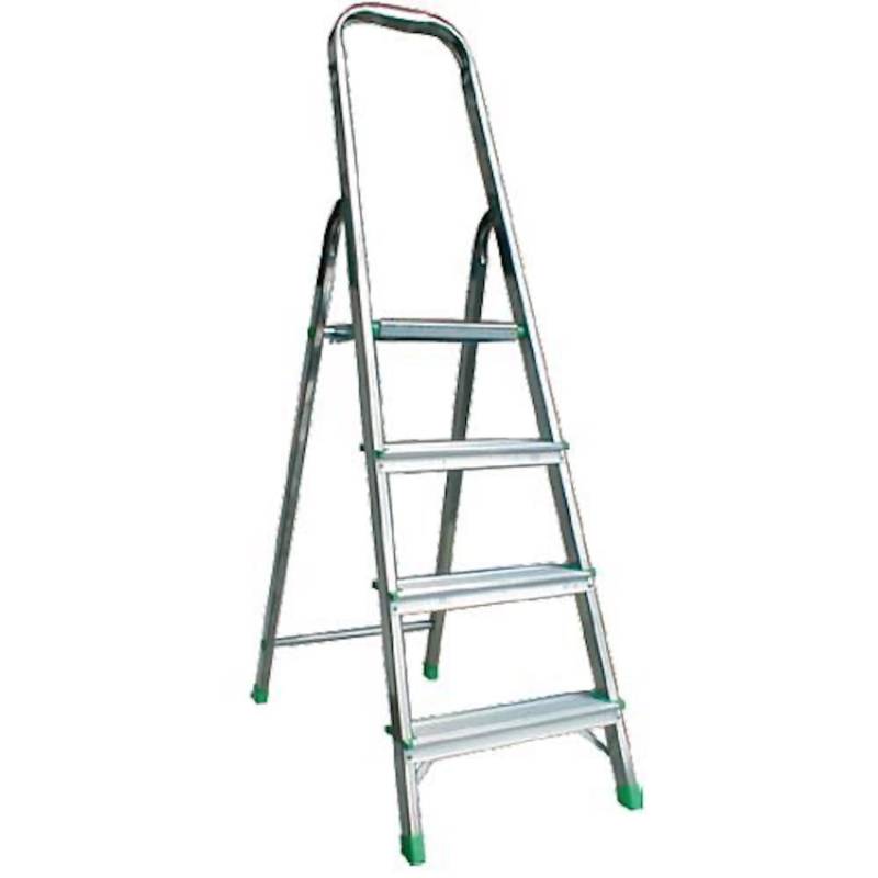 PROREGAL Metal Single Giraffe Einseitige-Aluminium-Bügelleiter 6 Stufen 198 cm Hoch Leiter Trittleiter Stufenleiter Stehleiter Haushaltsleiter von PROREGAL
