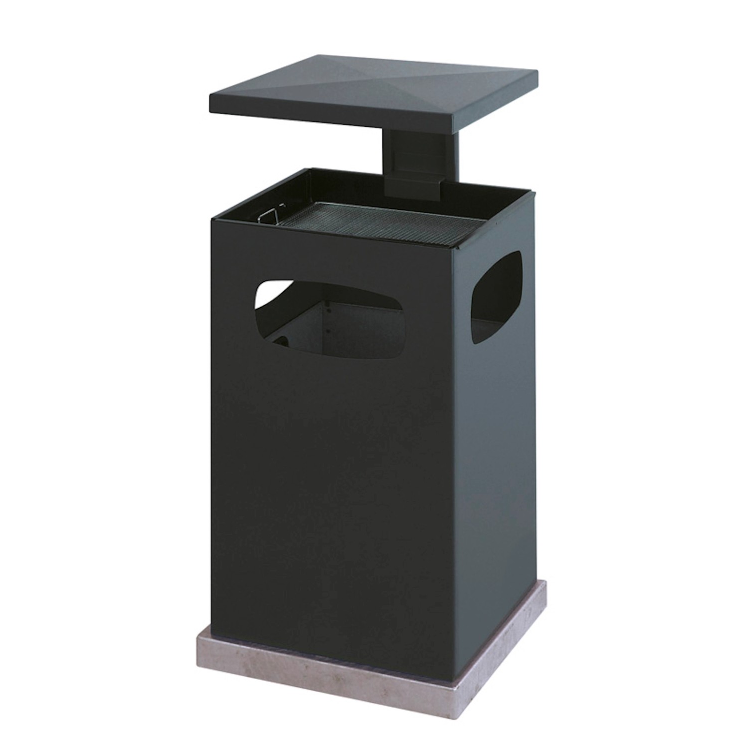 PROREGAL Metall Kombiascher Mit Abnehmbarem Dach 80 Liter HxBxT 95,5 x 50 x 50 cm Inkl. Befestigungsmaterial Für Bodenmontage Anthrazit PROREGAL Metall Kombiascher Mit Abnehmbarem Dach 80 Liter HxBxT 95,5 x 50 x 50 cm Inkl. Befestigungsmaterial Für Bodenmontage Anthrazit von PROREGAL