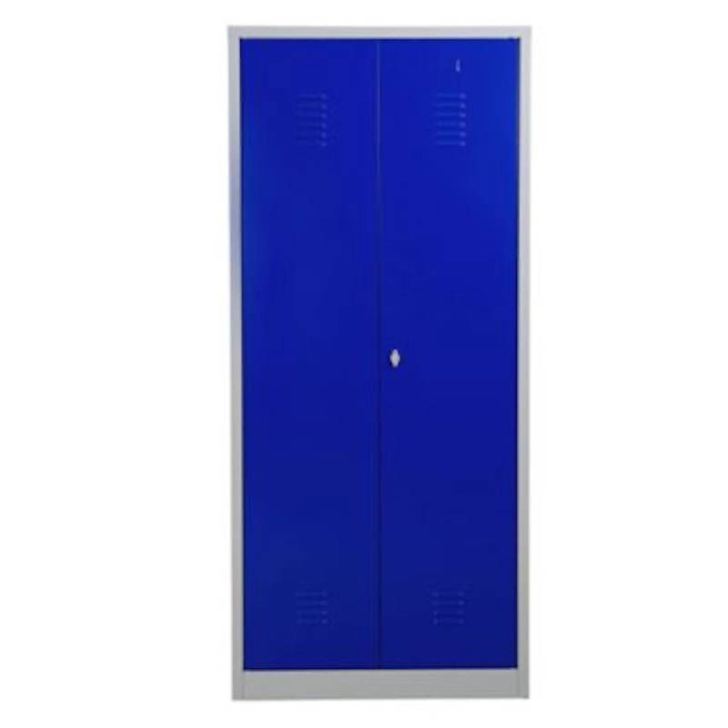 PROREGAL Metallspind Dolphin HxBxT 180 x 80 x 50 cm Vorhängeschloss Grau-Blau von PROREGAL