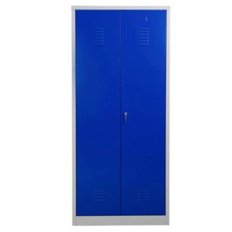 PROREGAL Metallspind Dolphin HxBxT 180 x 80 x 50 cm Zylindereschloss Grau-Blau von PROREGAL