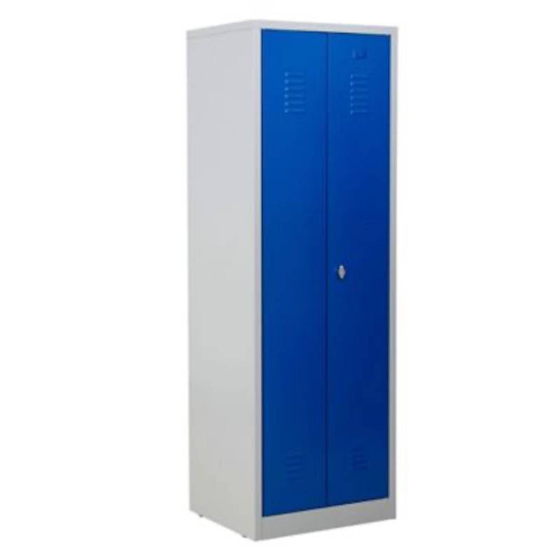 PROREGAL Metallspind Flamingo HxBxT 180 x 60 x 50 cm Vorhängeschloss Grau-Blau von PROREGAL