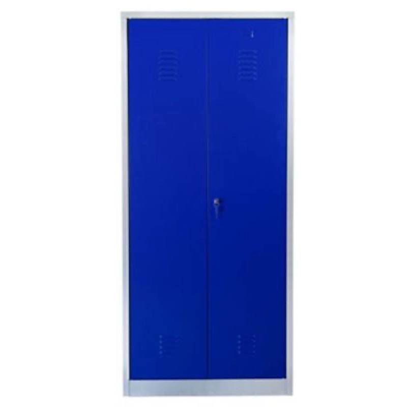 PROREGAL Metallspind Flamingo HxBxT 180 x 80 x 50 cm Zylindereschloss Grau-Blau von PROREGAL
