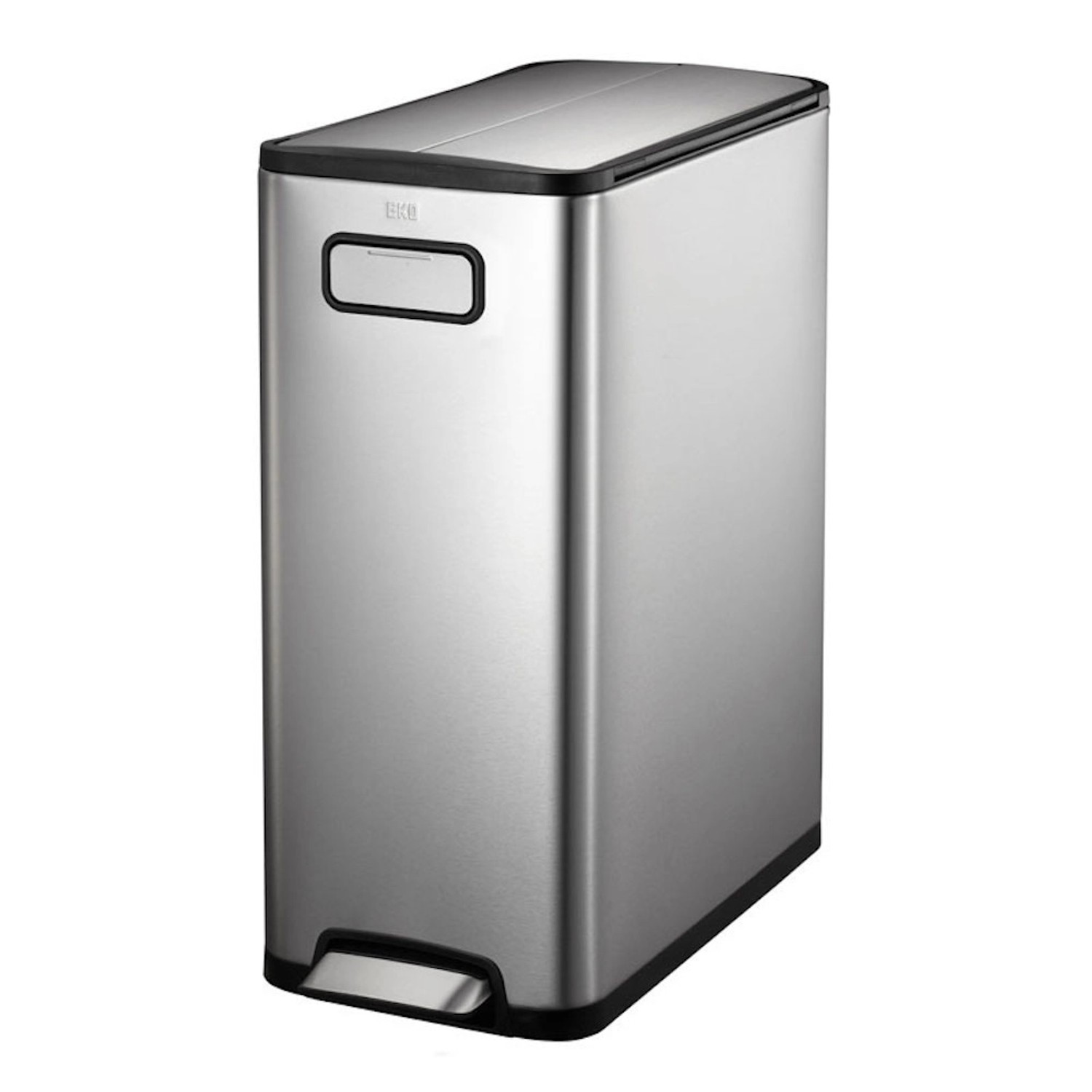 PROREGAL Modern Designter Treteimer Zur Abfallscheidung Aus Gebürstetem Edelstahl 30 Liter HxBxT 64,6 x 25,5 x 44,8 cm Edelstahl PROREGAL Modern Designter Treteimer Zur Abfallscheidung Aus Gebürstetem Edelstahl 30 Liter HxBxT 64,6 x 25,5 x 44,8 cm Edelstahl von PROREGAL