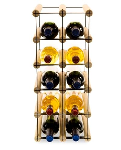 PROREGAL Modulares Weinregal VINOTECA MOD Metal | HxBxT 52,5x22,5x24,5cm | 2x5 Flaschen | Massives Kiefernholz | Natur | Weinhalter Weinständer Flaschenständer Flaschenregal Holzregal PROREGAL Modulares Weinregal VINOTECA MOD Metal | HxBxT 52,5x22,5x24,5cm | 2x5 Flaschen | Massives Kiefernholz | Natur | Weinhalter Weinständer Flaschenständer Flaschenregal Holzregal von PROREGAL