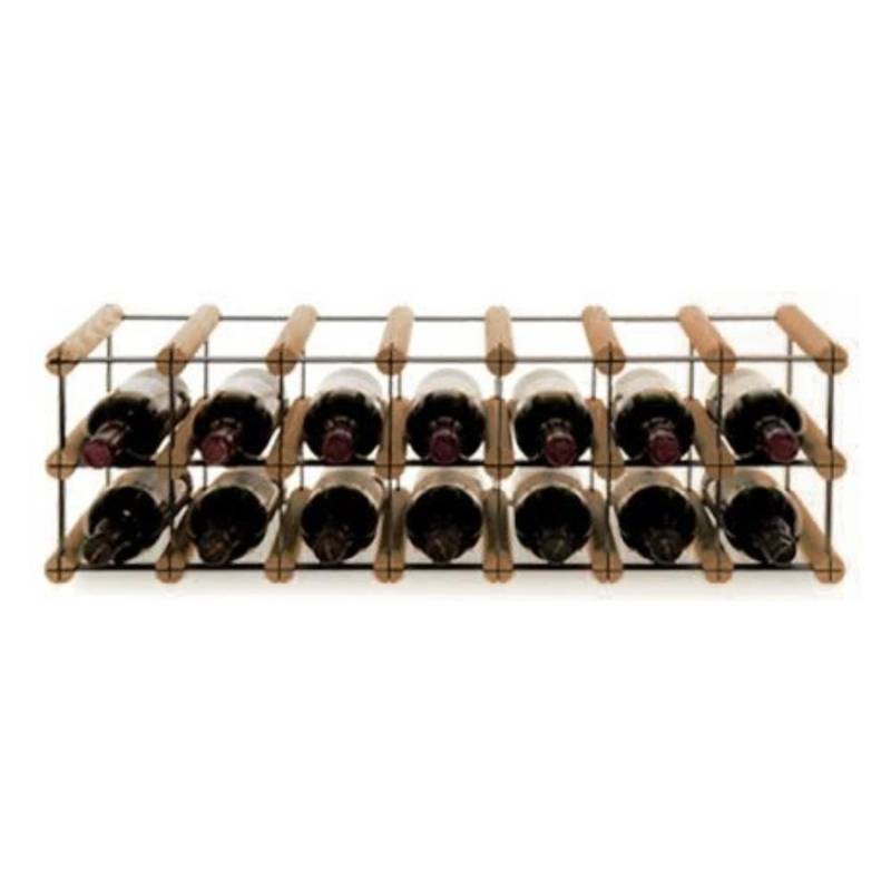 PROREGAL Modulares Weinregal Vinotega Mod Metal HxBxT 22,5 x 72,5 x 24,5 cm 7 x 2 Flaschen Massives Kiefernholz Braun Geölt PROREGAL Modulares Weinregal Vinotega Mod Metal HxBxT 22,5 x 72,5 x 24,5 cm 7 x 2 Flaschen Massives Kiefernholz Braun Geölt von PROREGAL