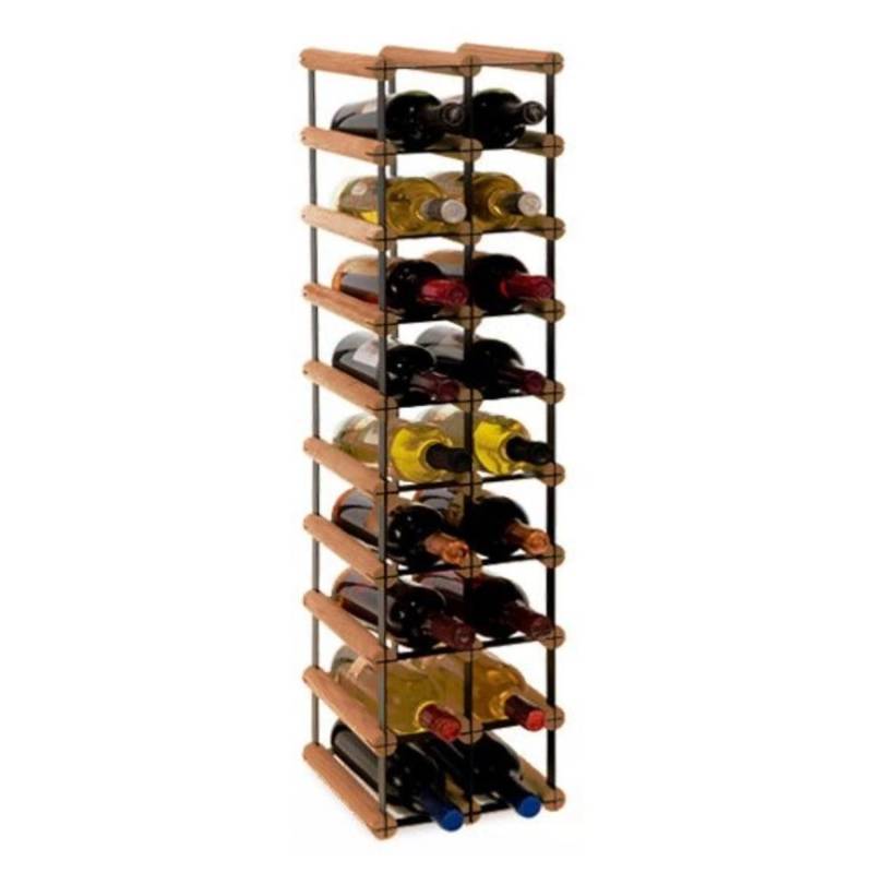 PROREGAL Modulares Weinregal Vinotega Mod Metal HxBxT 92,5 x 22,5 x 24,5 cm 2 x 9 Flaschen Massives Kiefernholz Braun Geölt PROREGAL Modulares Weinregal Vinotega Mod Metal HxBxT 92,5 x 22,5 x 24,5 cm 2 x 9 Flaschen Massives Kiefernholz Braun Geölt von PROREGAL