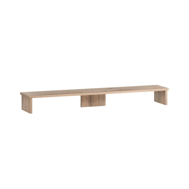 PROREGAL Monitorständer für Schreibtisch Fox Large HxBxT 13 x 110 x 20 cm für 2 Bildschirme Eiche von PROREGAL