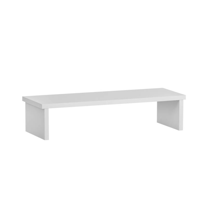 PROREGAL Monitorständer für Schreibtisch Fox Small HxBxT 13 x 55 x 20 cm für 1 Bildschirm Weiß von PROREGAL