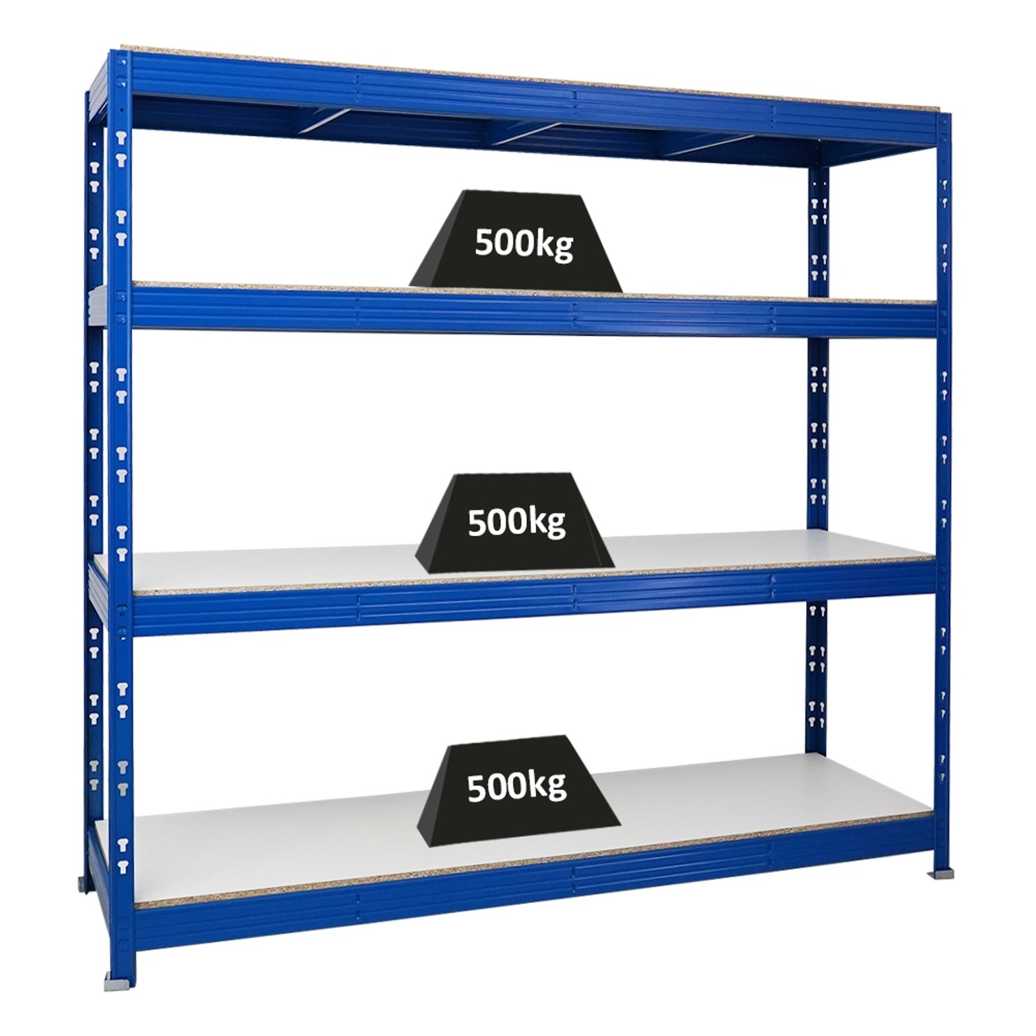 PROREGAL Profi Schwerlastregal Rhino HxBxT 180 x 200 x 60 cm 4 Melamin-Ebenen 16mm Fachlast 500 kg Blau PROREGAL Profi Schwerlastregal Rhino HxBxT 180 x 200 x 60 cm 4 Melamin-Ebenen 16mm Fachlast 500 kg Blau von PROREGAL