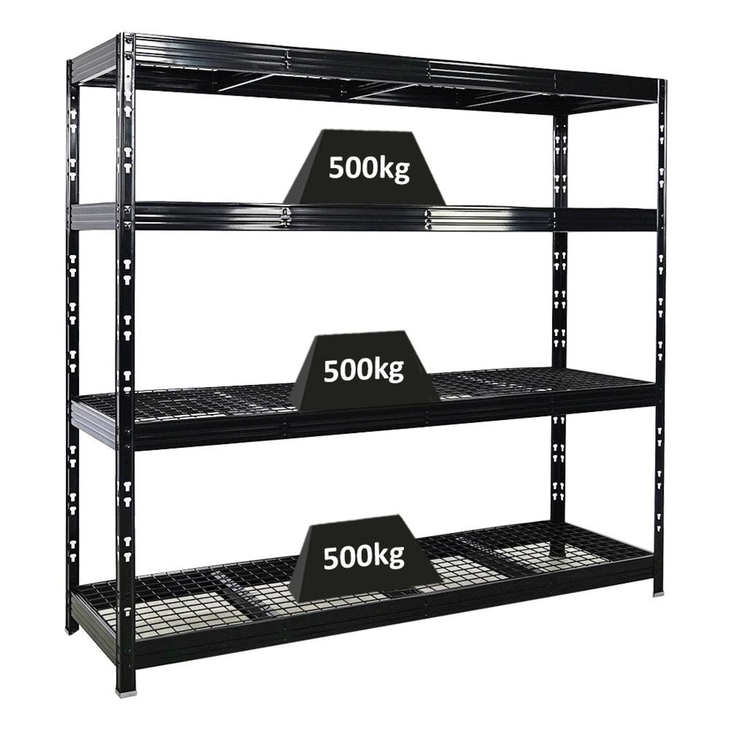 PROREGAL Profi Schwerlastregal Rhino HxBxT 180x200x60cm 4 Gitterrost-Ebenen Fachlast 500kg Schwarz Stecksystem Lagerregal Regalsystem PROREGAL Profi Schwerlastregal Rhino HxBxT 180x200x60cm 4 Gitterrost-Ebenen Fachlast 500kg Schwarz Stecksystem Lagerregal Regalsystem von PROREGAL