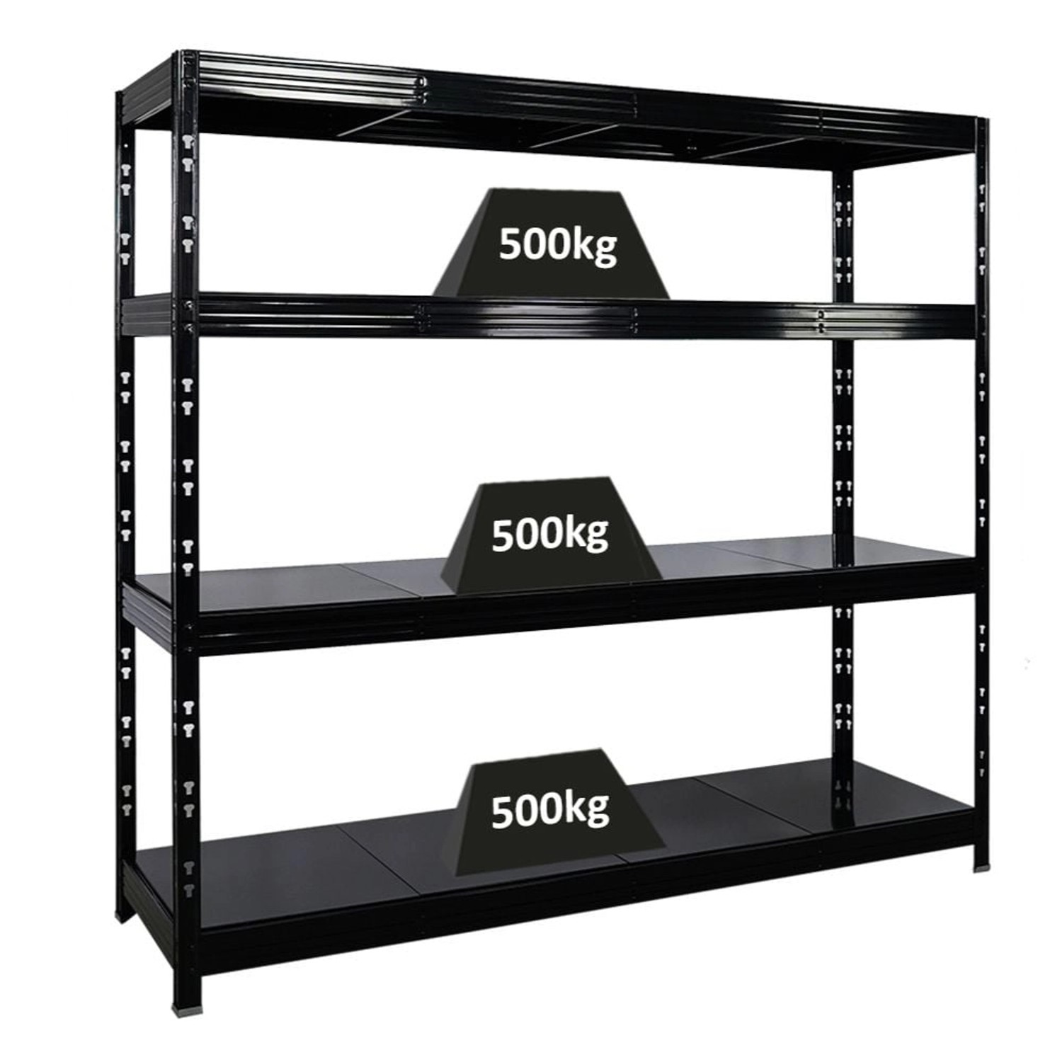 PROREGAL Profi Schwerlastregal Rhino HxBxT 180x200x60cm 4 Stahlplatten-Ebenen Fachlast 500kg Schwarz Stecksystem Lagerregal Regalsystem PROREGAL Profi Schwerlastregal Rhino HxBxT 180x200x60cm 4 Stahlplatten-Ebenen Fachlast 500kg Schwarz Stecksystem Lagerregal Regalsystem von PROREGAL