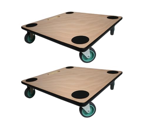 PROREGAL Profi Transportroller mit 4 Rollen | HxBxT 11,5x50x50 cm | Traglast 150kg | Sperrholzplatte | Braun | 2 Stück | Möbelroller Rollbrett Transporthilfe Rollwagen Roller PROREGAL Profi Transportroller mit 4 Rollen | HxBxT 11,5x50x50 cm | Traglast 150kg | Sperrholzplatte | Braun | 2 Stück | Möbelroller Rollbrett Transporthilfe Rollwagen Roller von PROREGAL