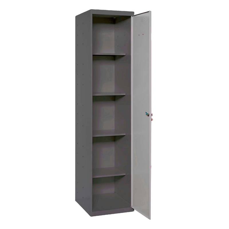 PROREGAL Putzmittelschrank AMEGO HxBxT 180 x 40 x 40 cm 4x Fachboden Grau-Anthrazit Metallschrank Haushaltsschrank von PROREGAL