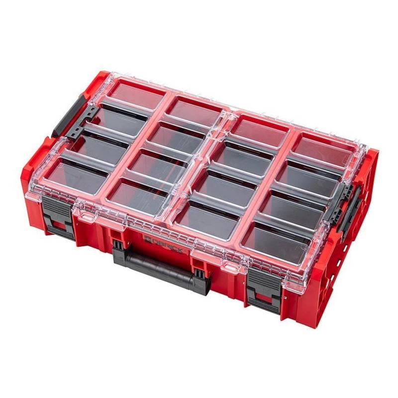 PROREGAL QBRICK Sortimentskasten One 2XL HxBxT 17 x 58 x 39 cm 3 Fächer Mit Deckgriff Mit Klemmverschlüsse Rot von PROREGAL