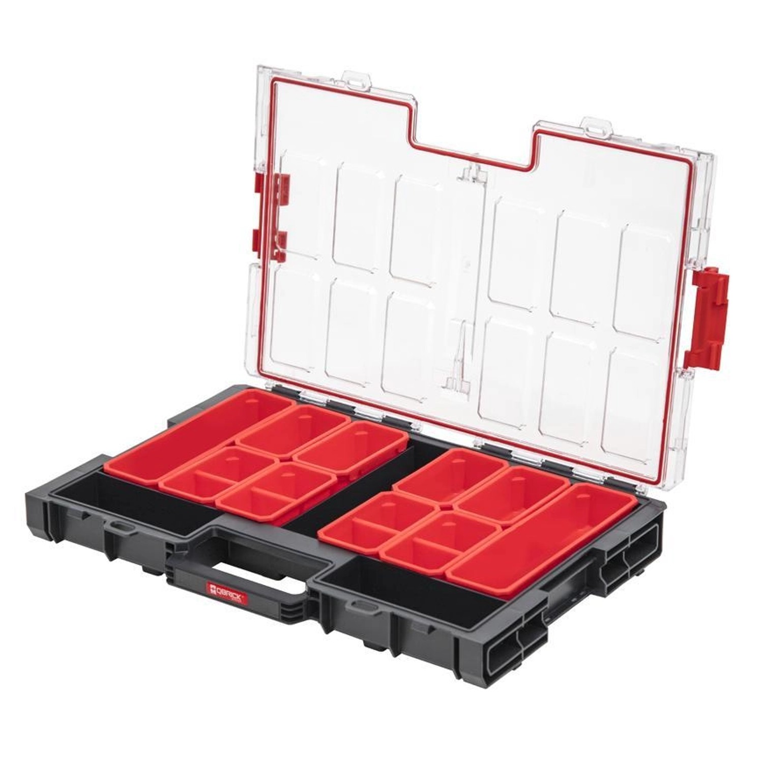 PROREGAL QBRICK Sortimentskasten One L HxBxT 53 x 53 x 7 cm 6 Liter 12 Fächer Mit Deckgriff Mit Klemmverschlüsse Schwarz PROREGAL QBRICK Sortimentskasten One L HxBxT 53 x 53 x 7 cm 6 Liter 12 Fächer Mit Deckgriff Mit Klemmverschlüsse Schwarz von PROREGAL