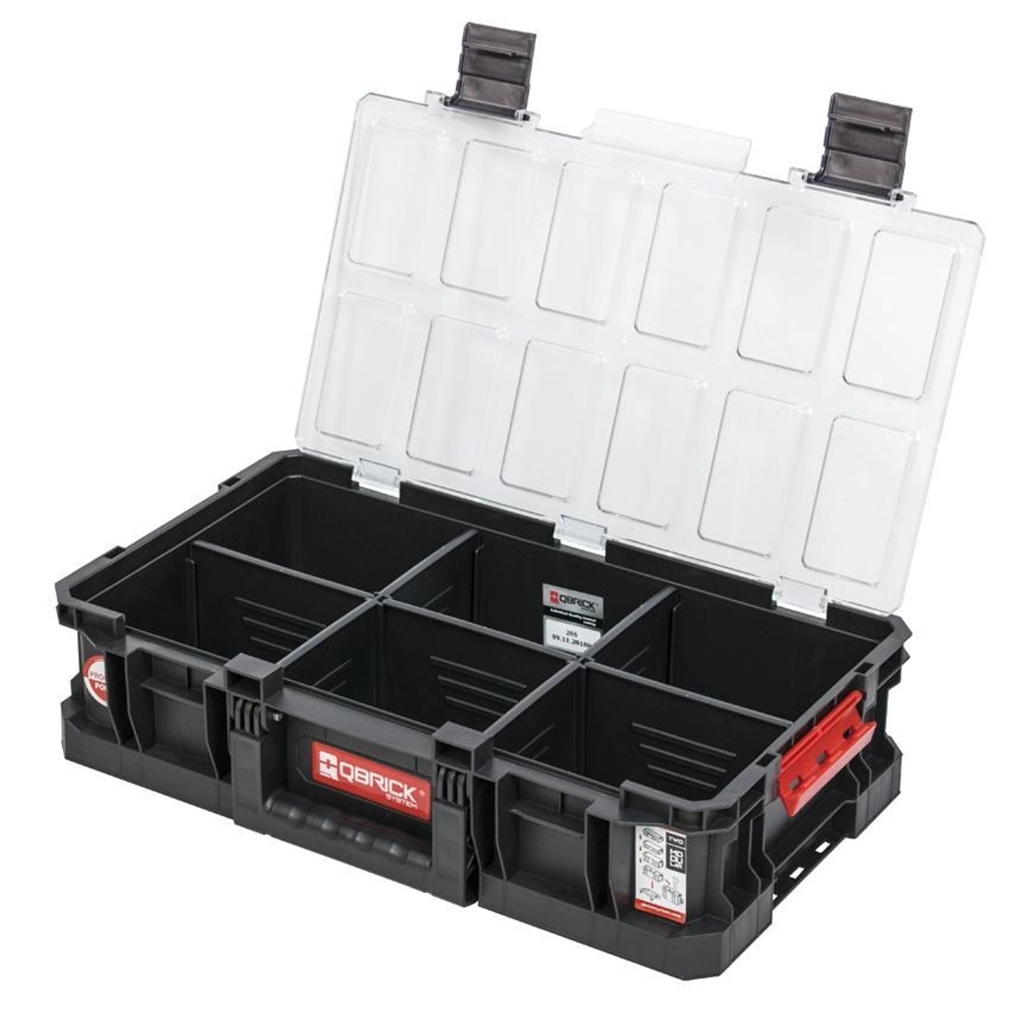 PROREGAL QBRICK Sortimentskasten Two HxBxT 31 x 47 x 13 cm 38 Liter Mit Deckgriff Mit Klemmverschlüsse Schwarz PROREGAL QBRICK Sortimentskasten Two HxBxT 31 x 47 x 13 cm 38 Liter Mit Deckgriff Mit Klemmverschlüsse Schwarz von PROREGAL