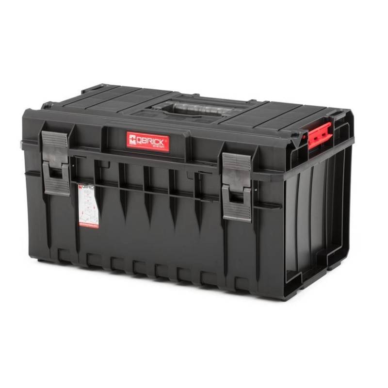 PROREGAL QBRICK Werkzeugkasten One HxBxT 38,5 x 58,5 x 32 cm 38 Liter Traglast Bis Zu 120 kg Mit Deck & Frontgriff Mit Klemmverschlüsse Schwarz von PROREGAL