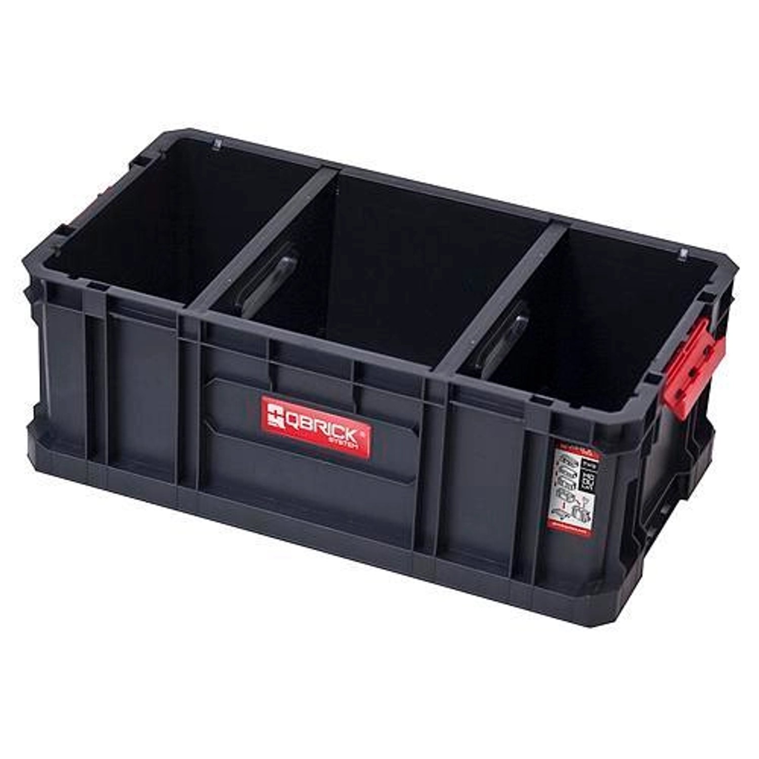 PROREGAL QBRICK Werkzeugkasten Two HxBxT 29,5 x 53 x 19,5 cm 52 Liter Traglast Bis Zu 120 kg Mit Deck & Frontgriff Mit Klemmverschlüsse Schwarz PROREGAL QBRICK Werkzeugkasten Two HxBxT 29,5 x 53 x 19,5 cm 52 Liter Traglast Bis Zu 120 kg Mit Deck & Frontgriff Mit Klemmverschlüsse Schwarz von PROREGAL