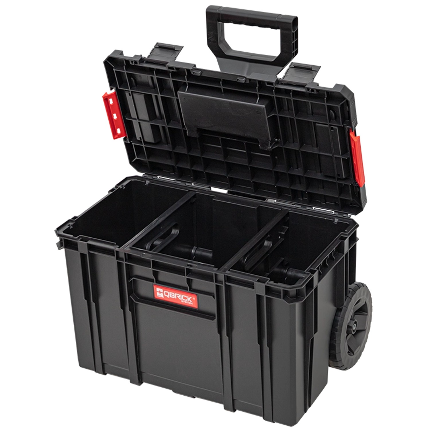 PROREGAL QBRICK Werkzeugtrolley Two 38 Liter Mit Deck & Teleskopgriffe Mit Klemmverschlüsse Mit 2 Verstellbaren Fächern Metall Schwarz PROREGAL QBRICK Werkzeugtrolley Two 38 Liter Mit Deck & Teleskopgriffe Mit Klemmverschlüsse Mit 2 Verstellbaren Fächern Metall Schwarz von PROREGAL