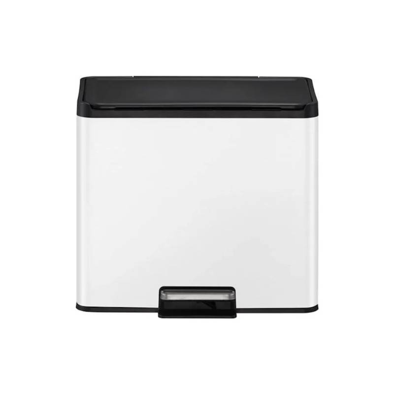 PROREGAL Rechteckiger Treteimer Aus Gebürstetem Edelstahl Mit Soft Close & Stay Open Deckel 30 Liter HxBxT 41,4 x 46,2 x 38,8 cm Weiß PROREGAL Rechteckiger Treteimer Aus Gebürstetem Edelstahl Mit Soft Close & Stay Open Deckel 30 Liter HxBxT 41,4 x 46,2 x 38,8 cm Weiß von PROREGAL