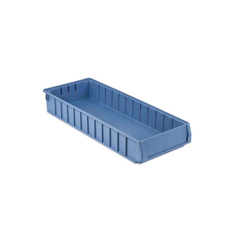 Regalkasten 600 BN Mit Etikett und Schutzhaube HxBxT 9 x 23,4 x 60 cm 9,4 Liter Sichtlagerkasten Sortimentskasten Sortimentsbox Kleinteilebox von PROREGAL