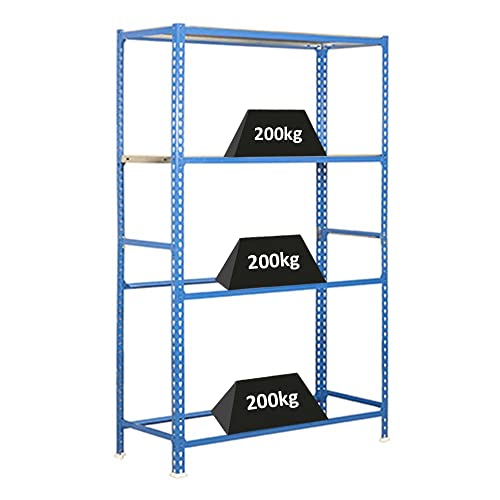 PROREGAL Reifenregal mit Ablagefläche Metal Shark No. 2 | HxBxT 200x120x40cm | 12 Reifen | Blau Reifenständer Garagenregal PROREGAL Reifenregal mit Ablagefläche Metal Shark No. 2 | HxBxT 200x120x40cm | 12 Reifen | Blau Reifenständer Garagenregal von PROREGAL