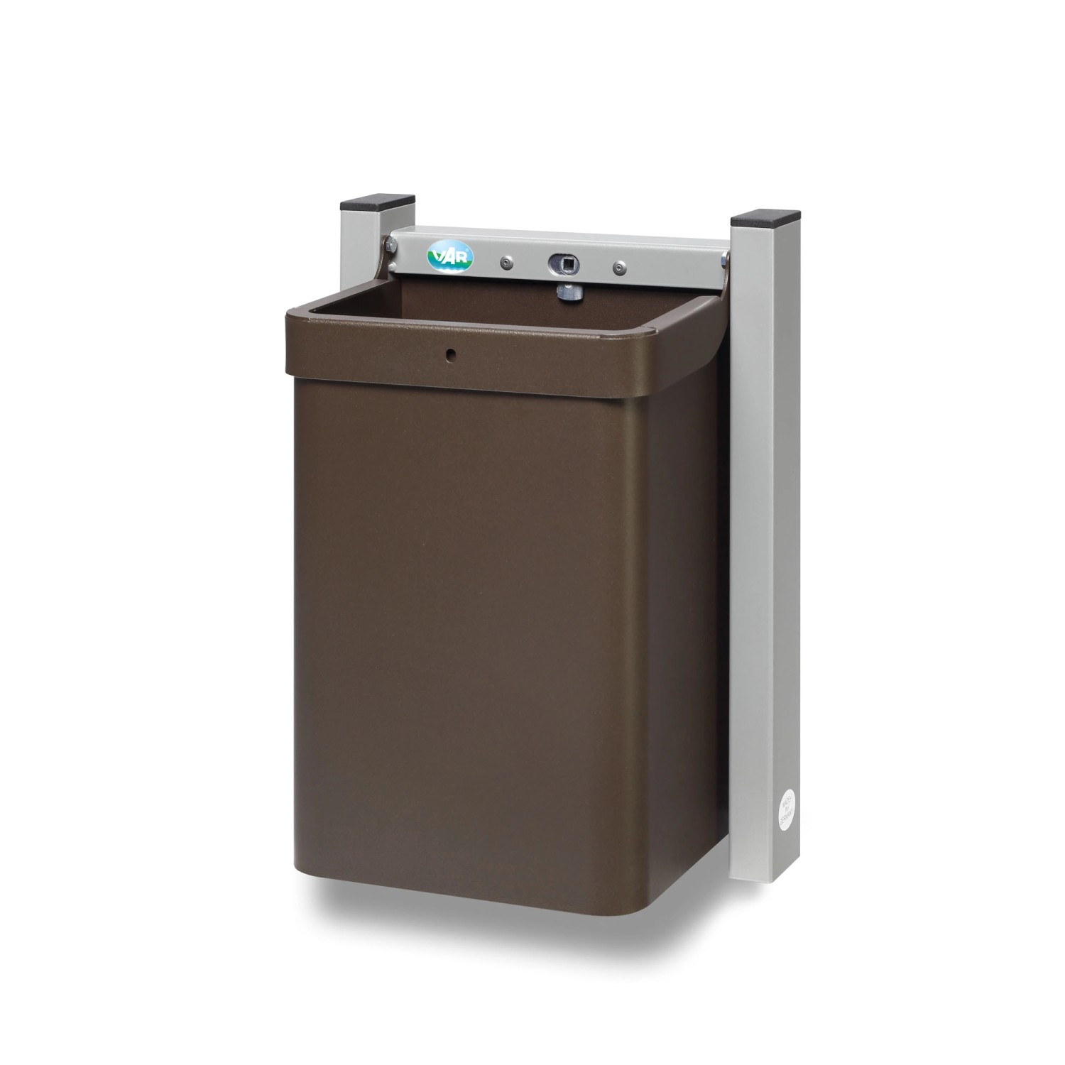 PROREGAL Robuster Abfallsammler 1 Fach Mit Wandhalterung 15 Liter HxBxT 42,5 x 31 x 23 cm Verzinkter Stahl Grau PROREGAL Robuster Abfallsammler 1 Fach Mit Wandhalterung 15 Liter HxBxT 42,5 x 31 x 23 cm Verzinkter Stahl Grau von PROREGAL