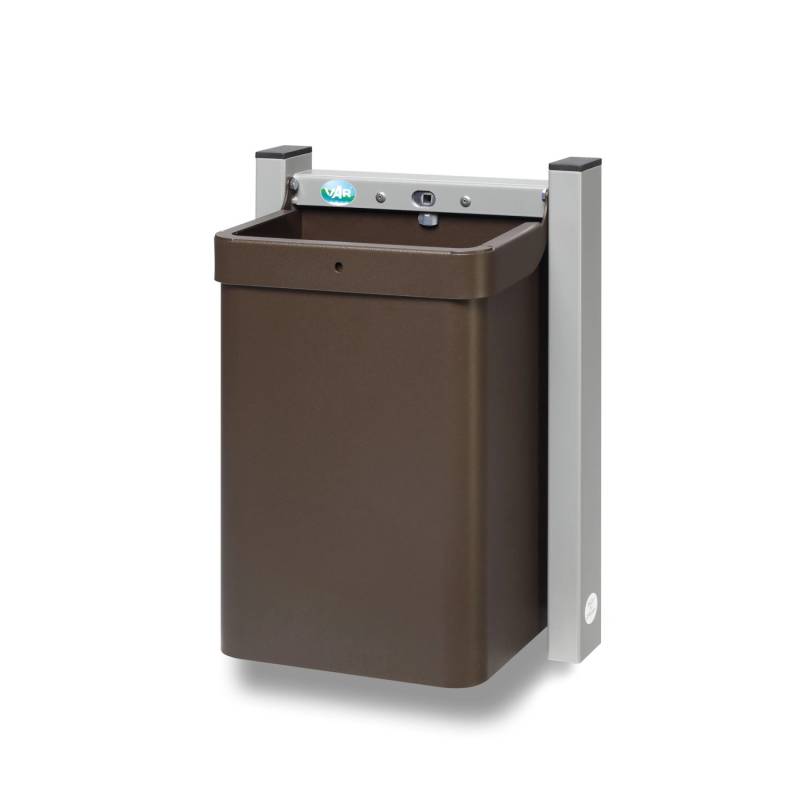 PROREGAL Robuster Abfallsammler 1 Fach Mit Wandhalterung 15 Liter HxBxT 42,5 x 31 x 23 cm Verzinkter Stahl Grau PROREGAL Robuster Abfallsammler 1 Fach Mit Wandhalterung 15 Liter HxBxT 42,5 x 31 x 23 cm Verzinkter Stahl Grau von PROREGAL