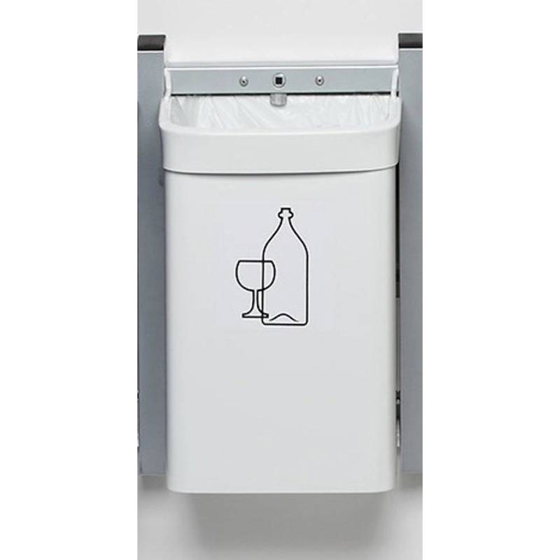 PROREGAL Robuster Abfallsammler 1 Fach Mit Wandhalterung 15 Liter HxBxT 42,5 x 31 x 23 cm Verzinkter Stahl Weiß PROREGAL Robuster Abfallsammler 1 Fach Mit Wandhalterung 15 Liter HxBxT 42,5 x 31 x 23 cm Verzinkter Stahl Weiß von PROREGAL