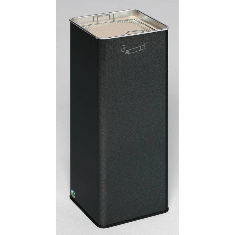 PROREGAL Robuster Ascher Mit Herausnehmbarem Sandsieb Für Eingangsbereiche HxBxT 66,5 x 26 x 26 cm Verzinkter Stahl Grau von PROREGAL